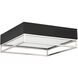 Creswell LED 14 inch Satin Nickel Flush Mount Ceiling Light, Square