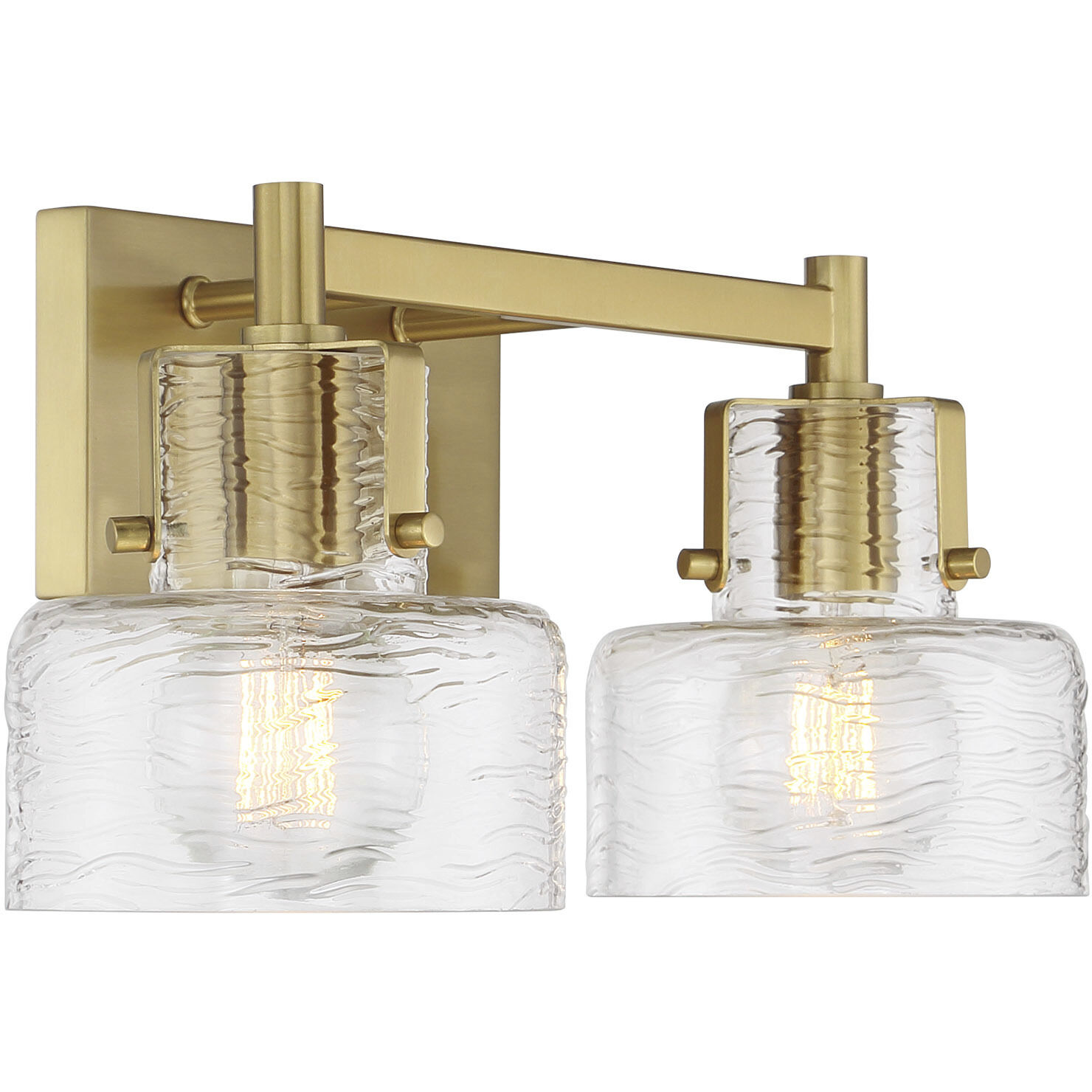 Dover 2 Light 17 inch Warm Brass Bathroom Vanity Light Wall Light