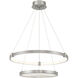 Mayer LED 28 inch Antique Nickel Chandelier Ceiling Light