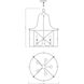 Seneca 5 Light 25.5 inch English Bronze Pendant Ceiling Light