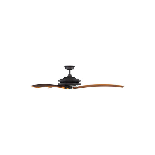 Fairfax 60 inch English Bronze with Walnut Blades Ceiling Fan
