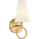 Wilkes 1 Light 5 inch Warm Brass Wall Sconce Wall Light
