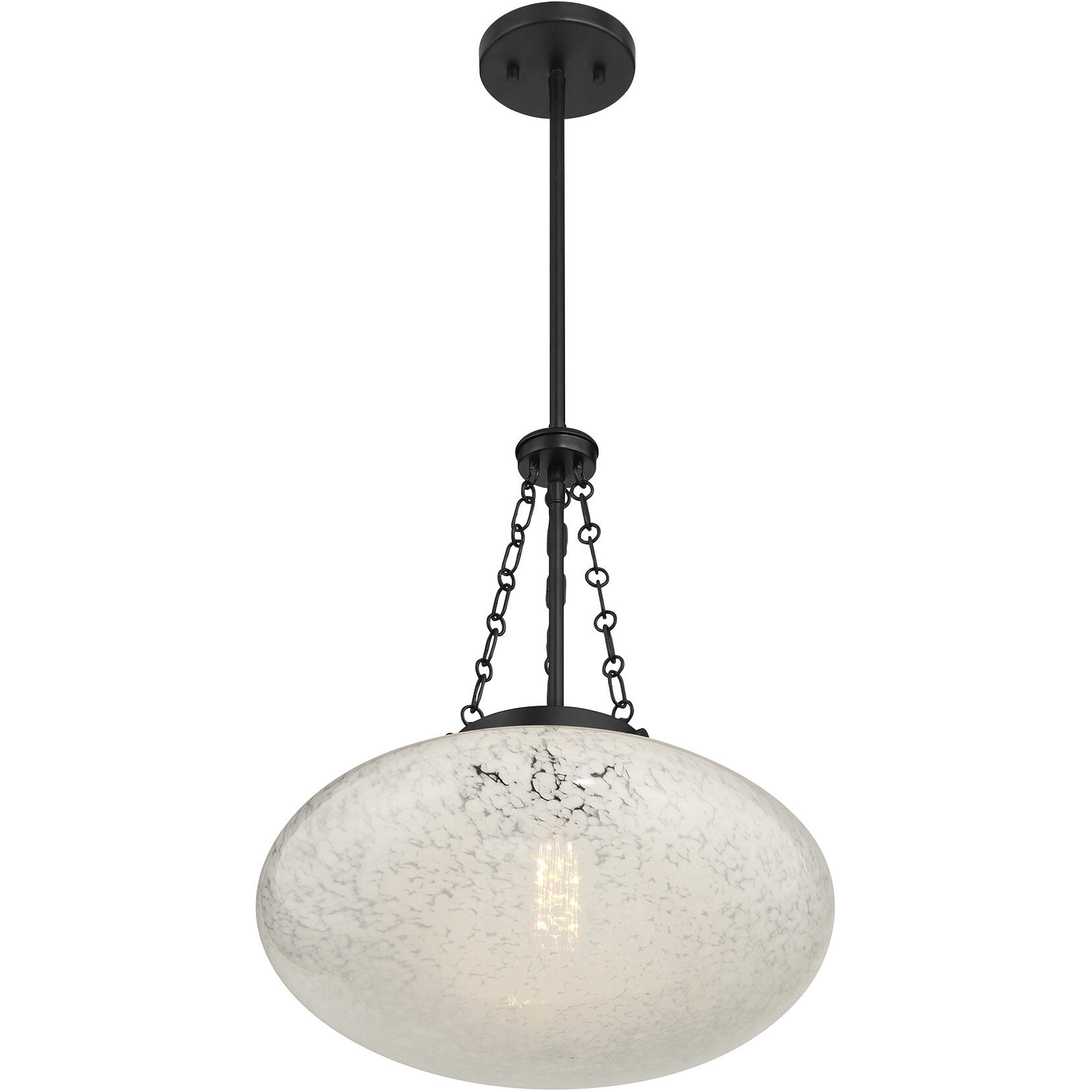 Willow 1 Light 16.5 inch Matte Black Pendant Ceiling Light