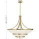 Constantine 4 Light 28 inch Warm Brass Chandelier Ceiling Light