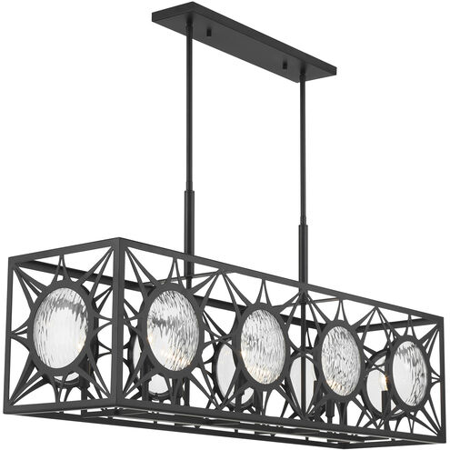 Balfour Linear Chandelier Ceiling Light in Matte Black