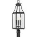 Emery 3 Light 29.25 inch Matte Black Outdoor Post Lantern