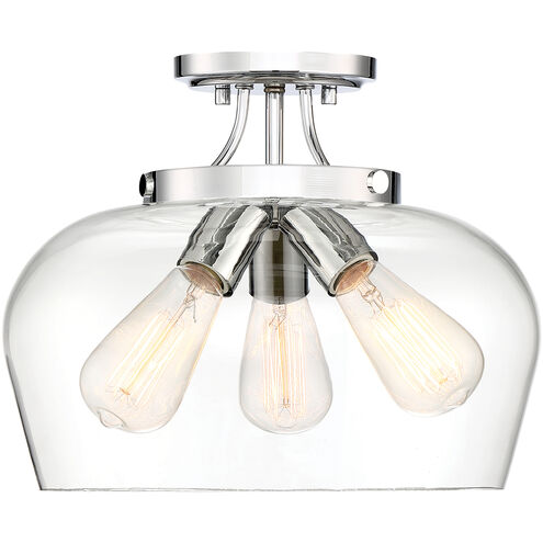 Octave 3 Light 13.00 inch Semi-Flush Mount