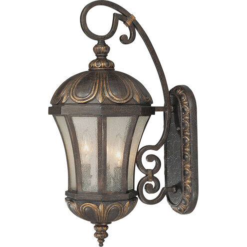 Ponce de Leon 3 Light 23 inch Old Tuscan Outdoor Wall Lantern