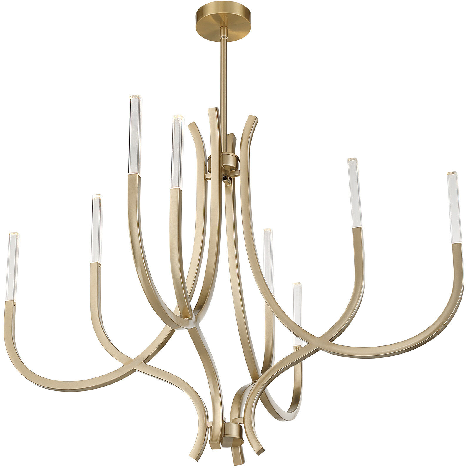 Bradford LED 40 inch Noble Brass Chandelier Ceiling Light