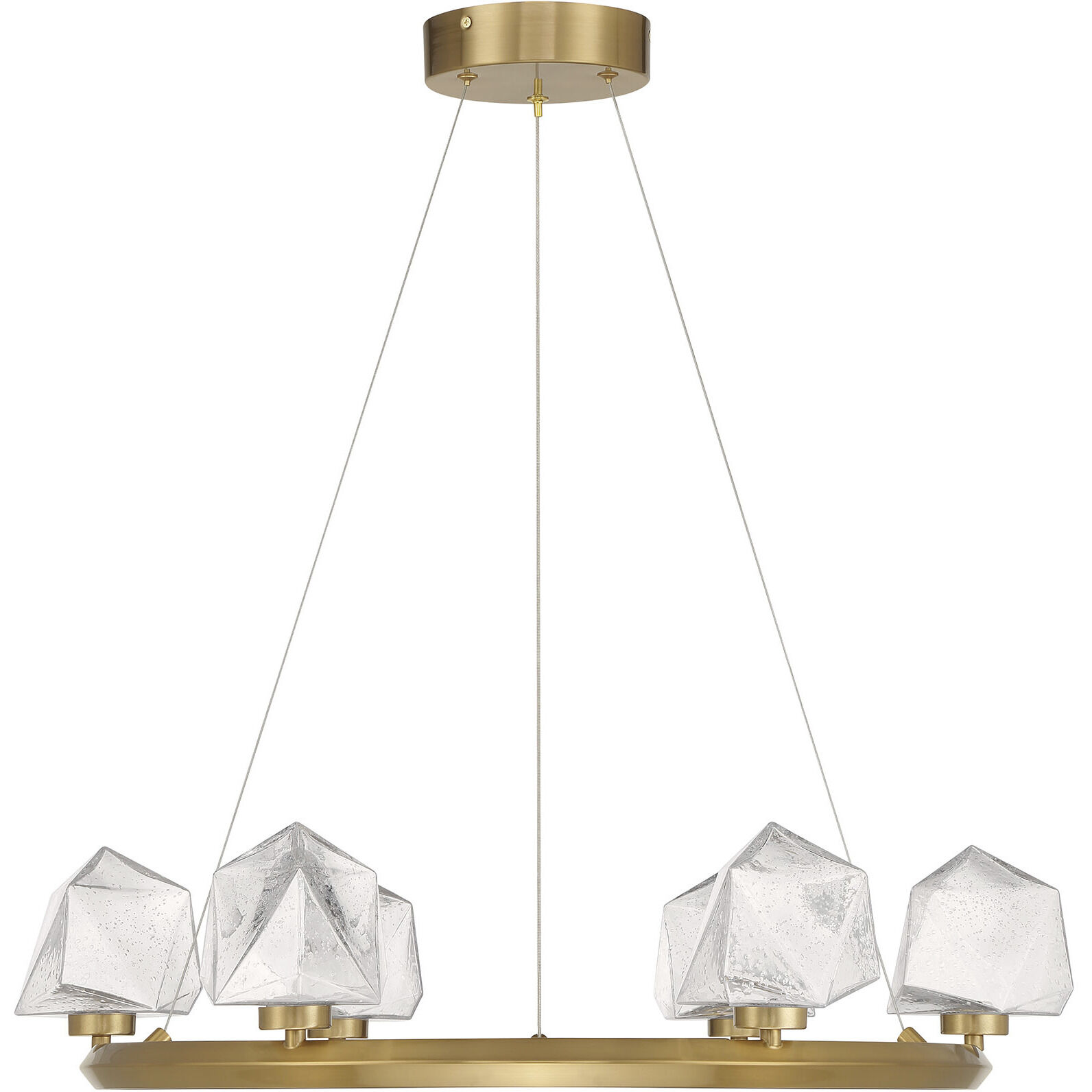 Castello LED 26.5 inch Warm Brass Chandelier Ceiling Light