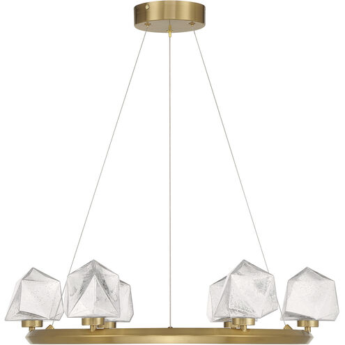 Castello LED 26.5 inch Warm Brass Chandelier Ceiling Light