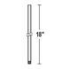 Stella Distressed White Ceiling Fan Downrod in 18 in.