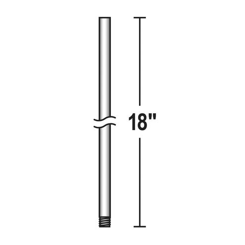 Stella Distressed White Ceiling Fan Downrod in 18 in.