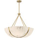 Chalfont 4 Light 30 inch Warm Brass Pendant Ceiling Light
