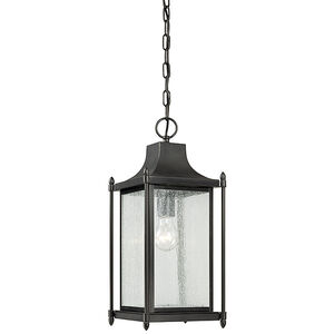 Dunnmore 1 Light 8 inch Black Outdoor Hanging Lantern