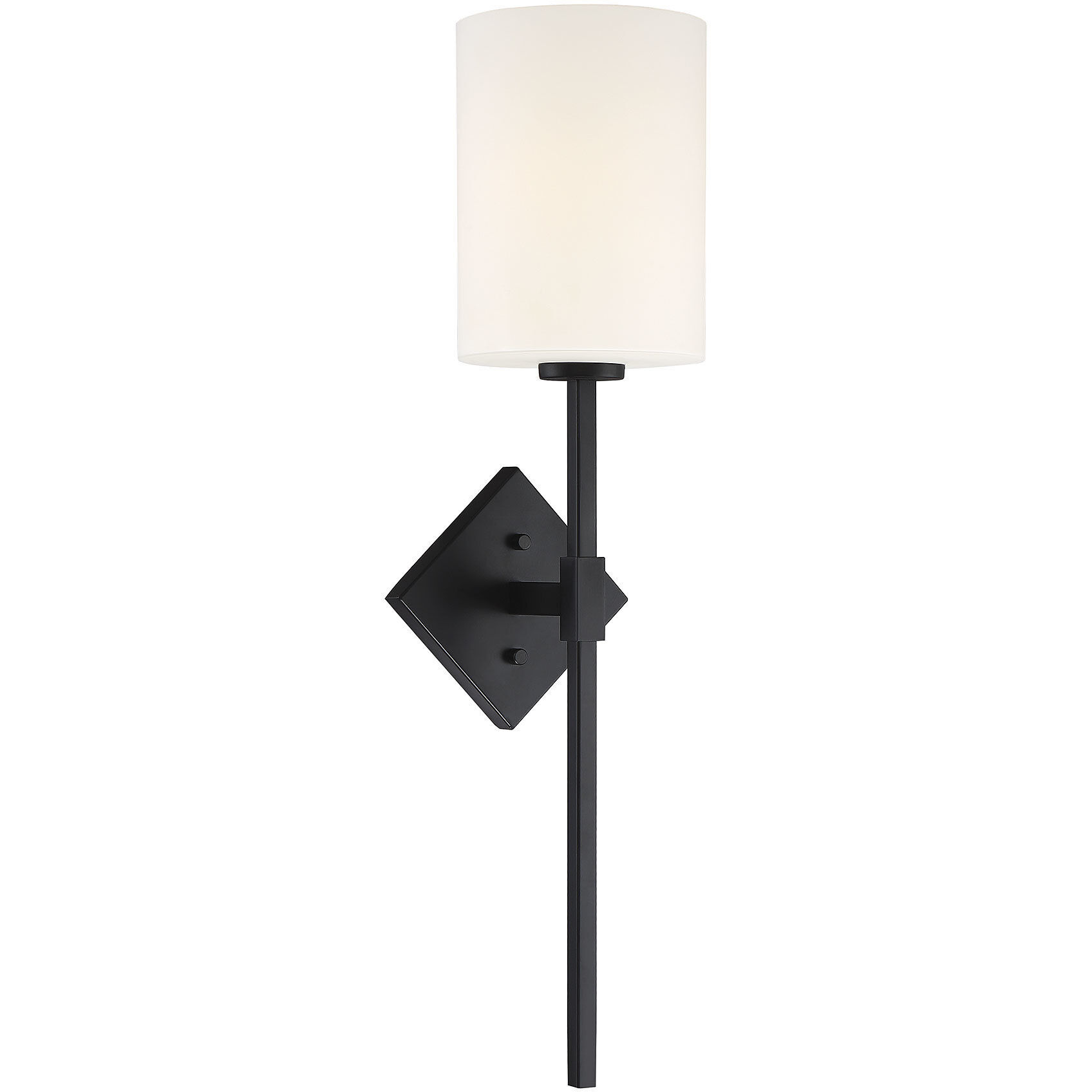 Destin 1 Light 6 inch Matte Black Wall Sconce Wall Light, Essentials