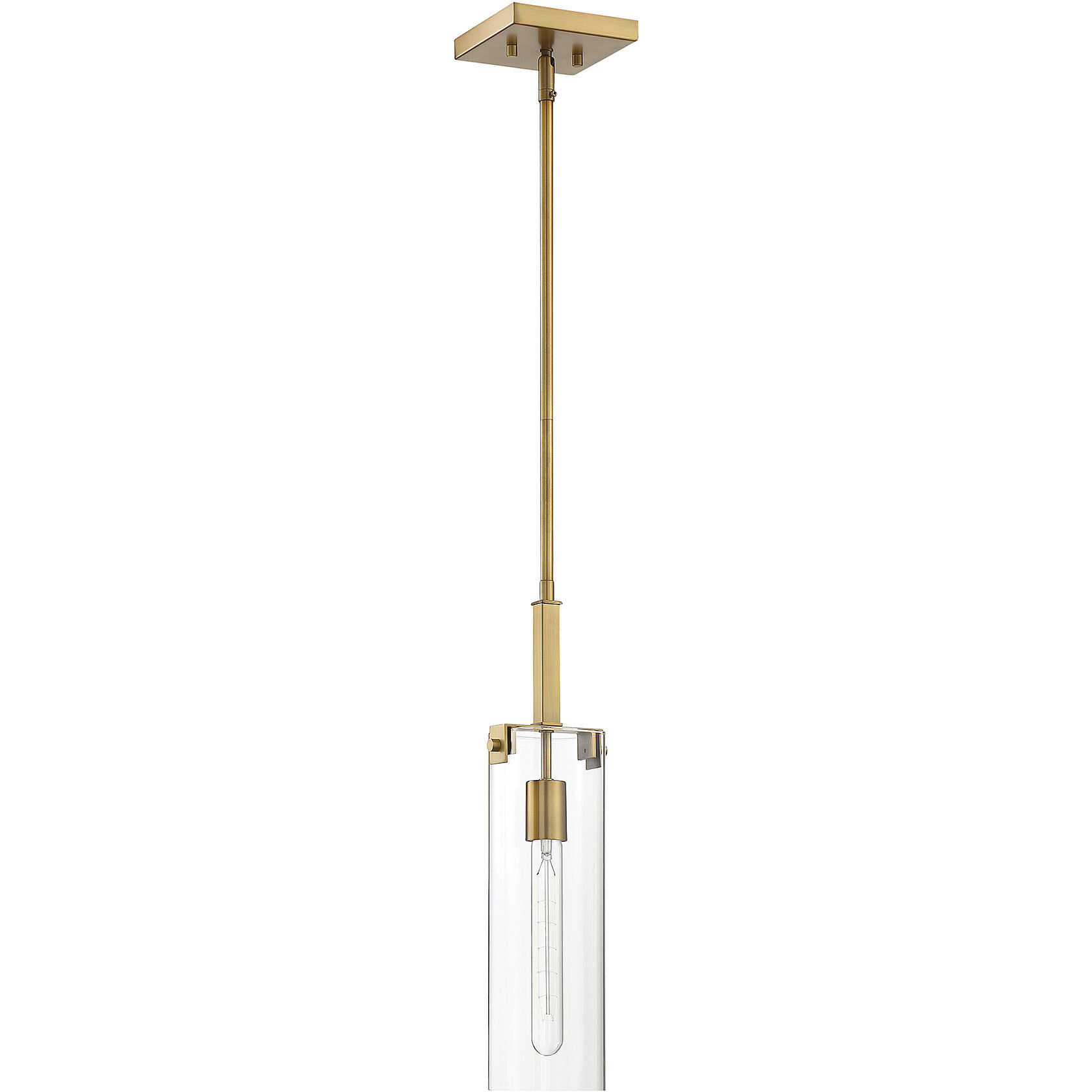 Winfield 1 Light 5.13 inch Warm Brass Mini-Pendant Ceiling Light, Essentials