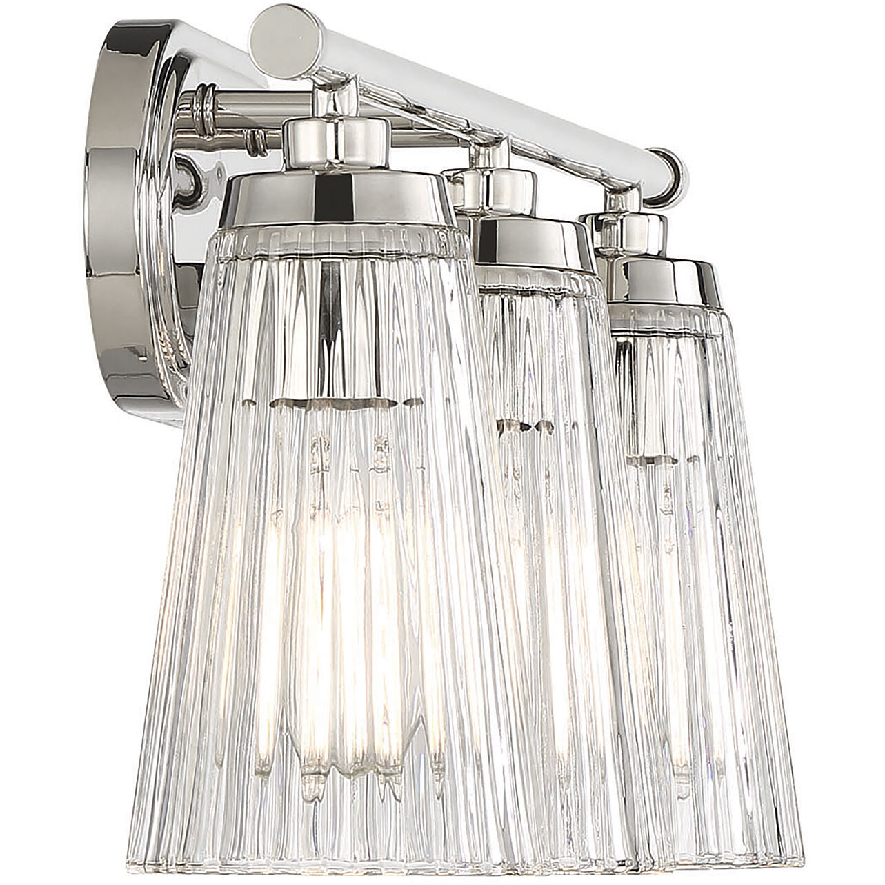 Chantilly 3 Light 22 inch Polished Nickel Bathroom Vanity Light Wall Light, Essentials