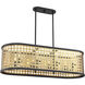 Pelham 8 Light 40 inch Castillo Linear Chandelier Ceiling Light