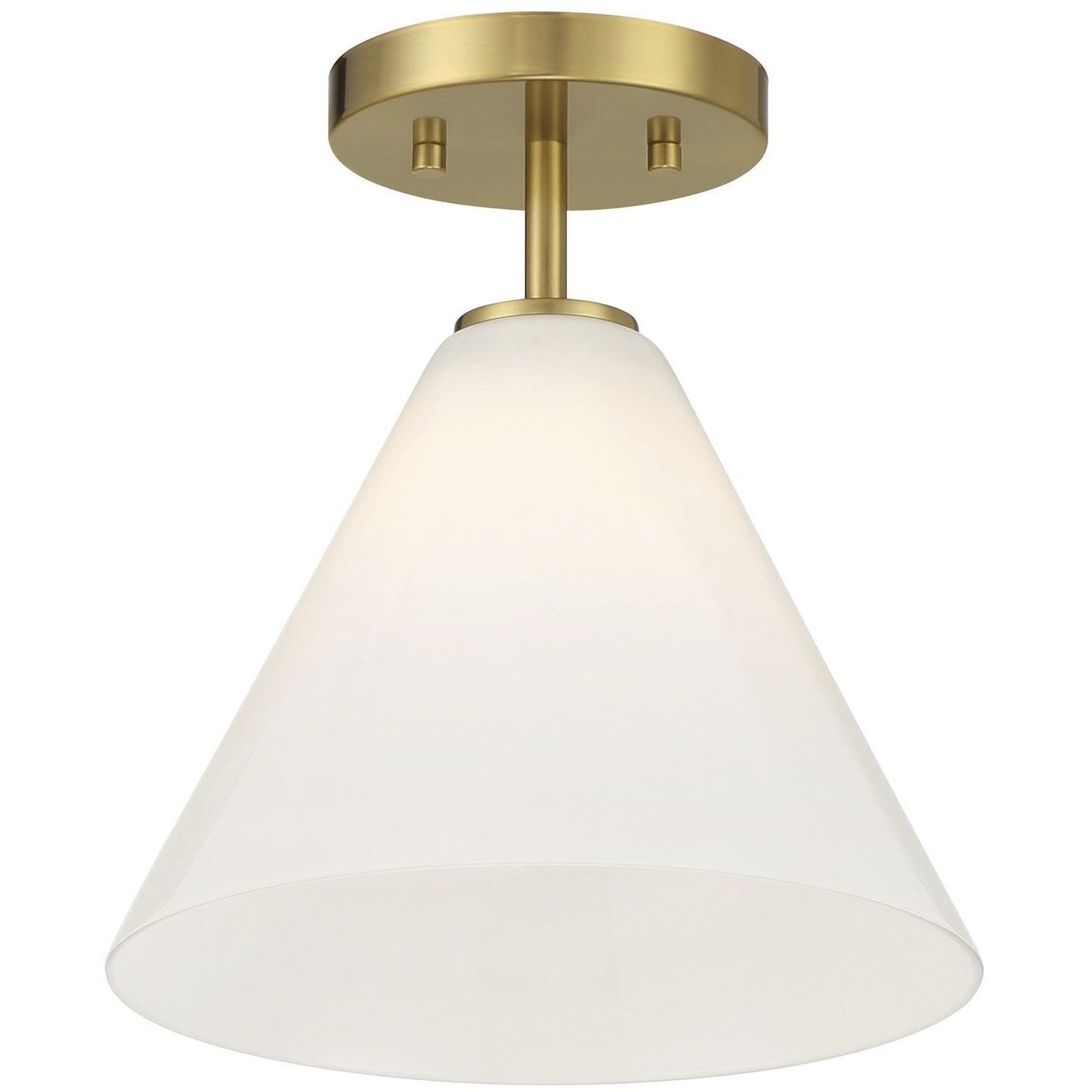 Blair 1 Light 10 inch Warm Brass Mini-Pendant or Semi-Flush Ceiling Light