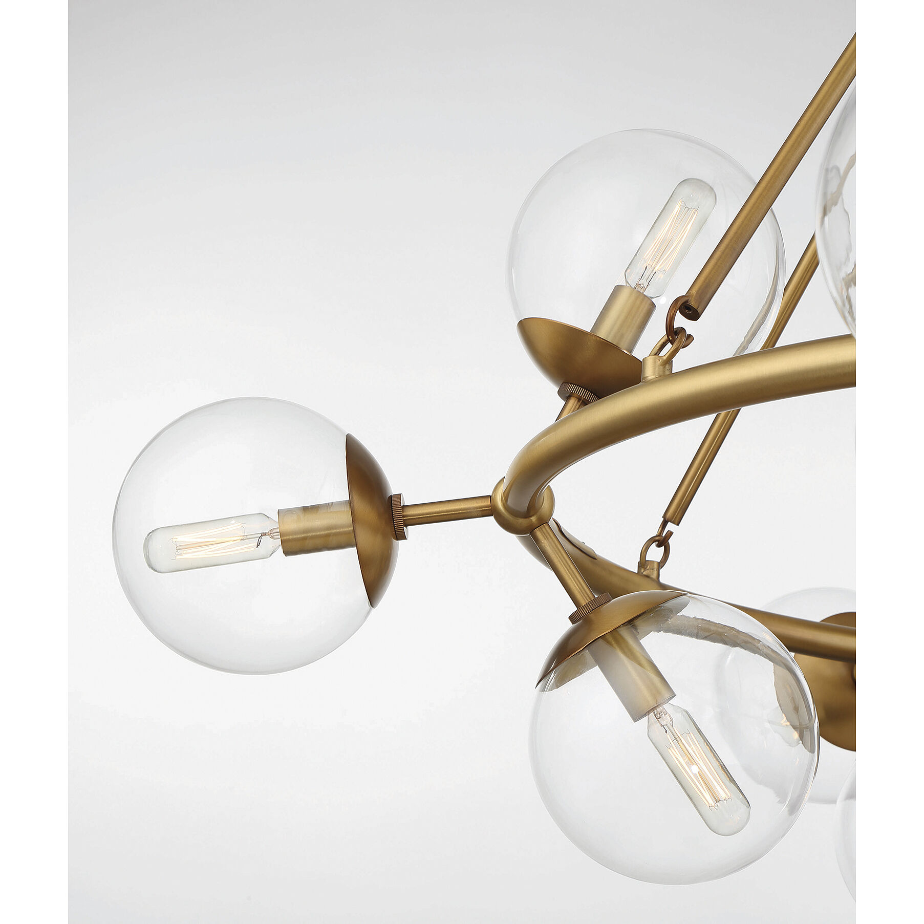 Orion 15 Light 45 inch Warm Brass Chandelier Ceiling Light