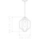 Westwood 1 Light 10 inch Barrelwood / Brass Accents Mini Pendant Ceiling Light