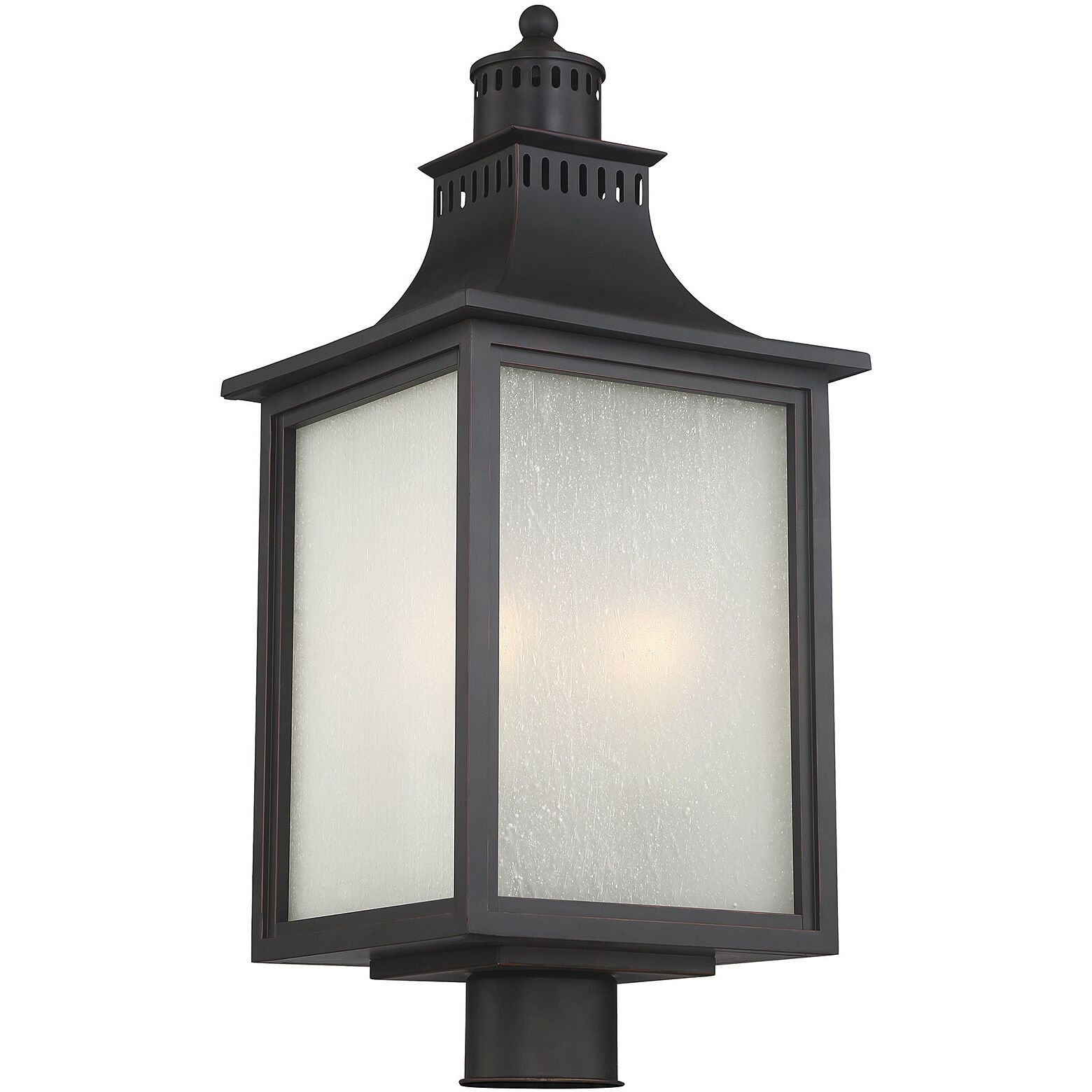 Monte Grande 3 Light 23.75 inch English Bronze Outdoor Post Lantern