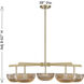 Hubbard LED 38 inch Noble Brass Chandelier Ceiling Light