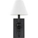 Washburn 1 Light 6.9 inch Classic Bronze Wall Sconce Wall Light, Essentials