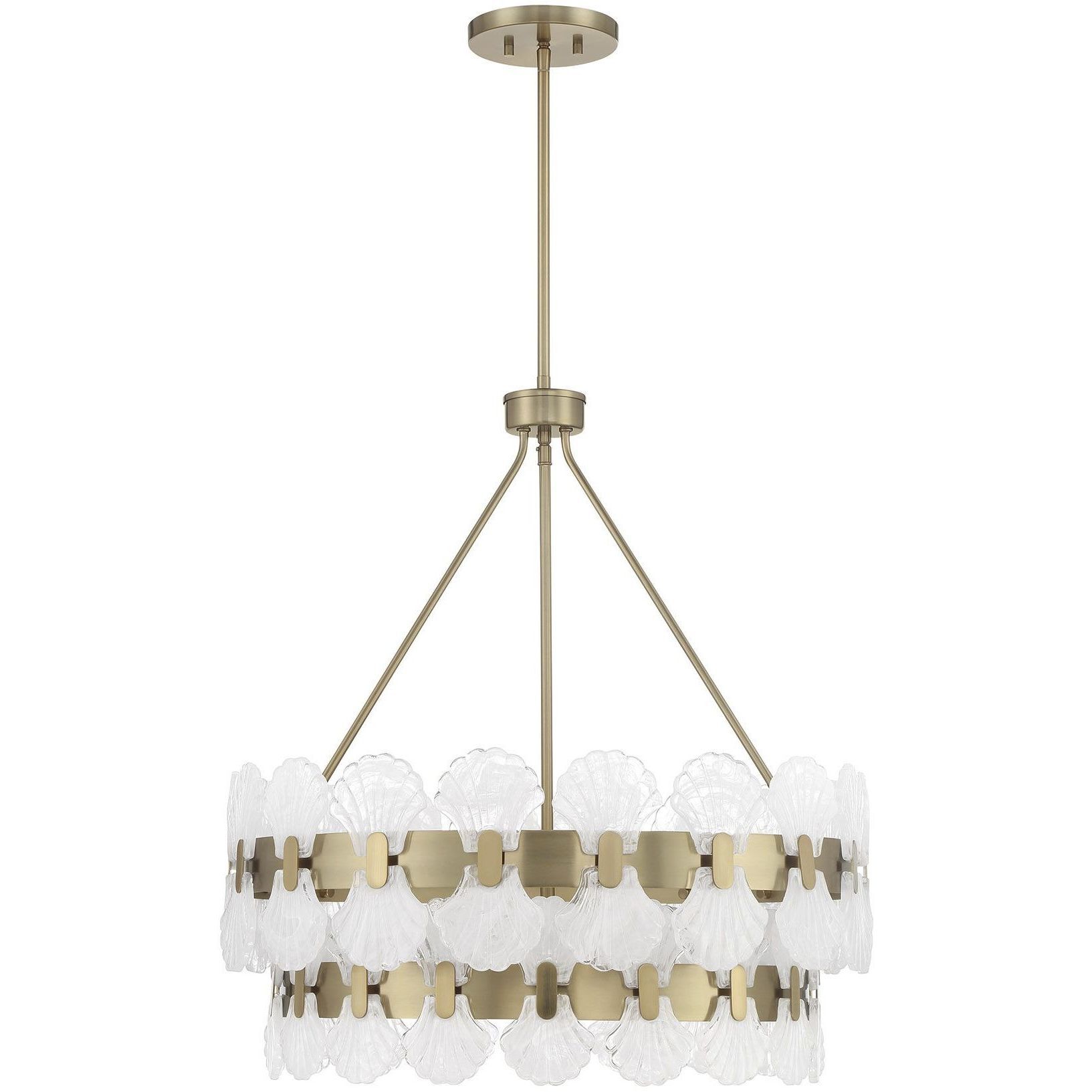 Bancroft 5 Light 24 inch Noble Brass Chandelier Ceiling Light