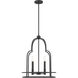 Diplomat 4 Light 20 inch Matte Black Pendant Ceiling Light
