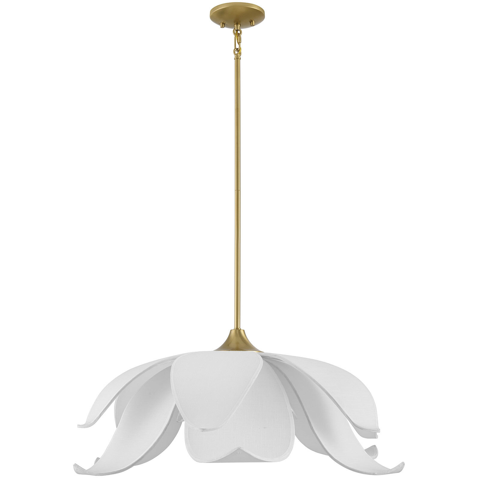 Elsie 6 Light 30 inch Warm Brass Pendant Ceiling Light