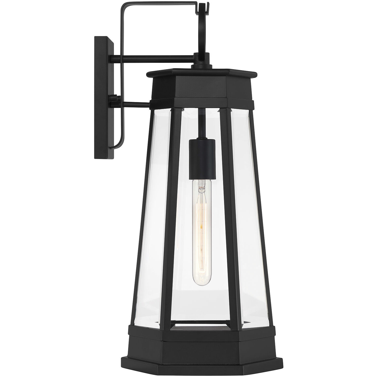 Payne 1 Light 21.38 inch Matte Black Outdoor Wall Lantern