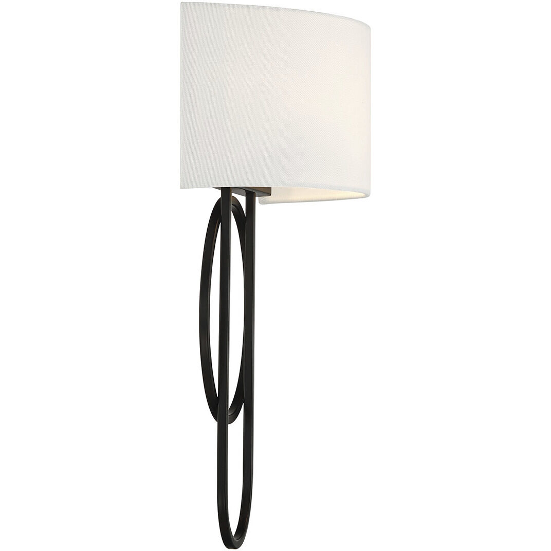 Tempe 2 Light 12 inch Matte Black Sconce Wall Light