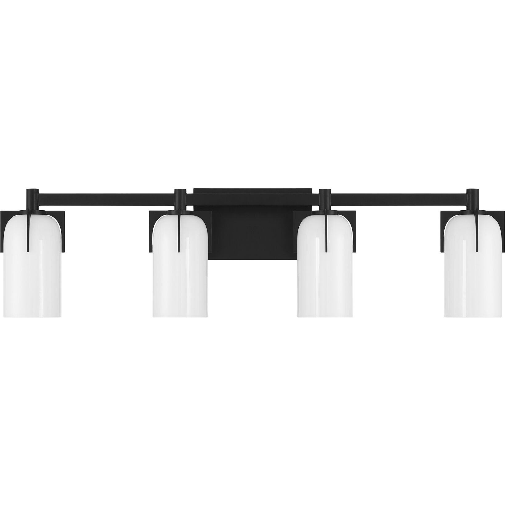 Caldwell 4 Light 32 inch Black Bathroom Vanity Light Wall Light