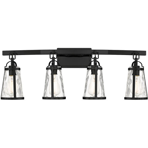 Albany 4 Light 32 inch Black Vanity Light Wall Light