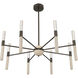 Linden LED 32 inch Mediterranean Bronze Chandelier Ceiling Light