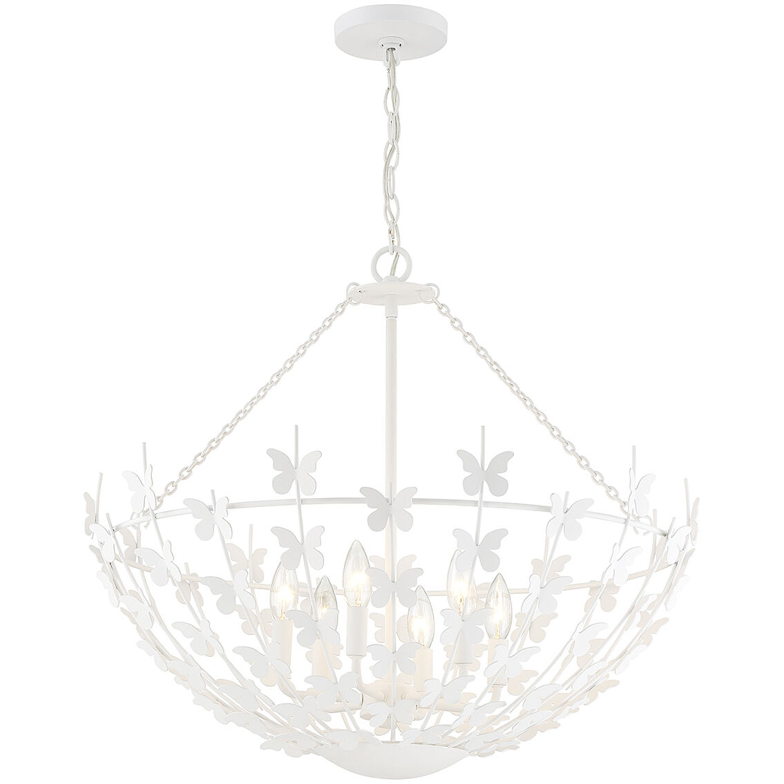 Savoy House 7-4199-6-83 Birch 6 Light 28 inch Bisque White