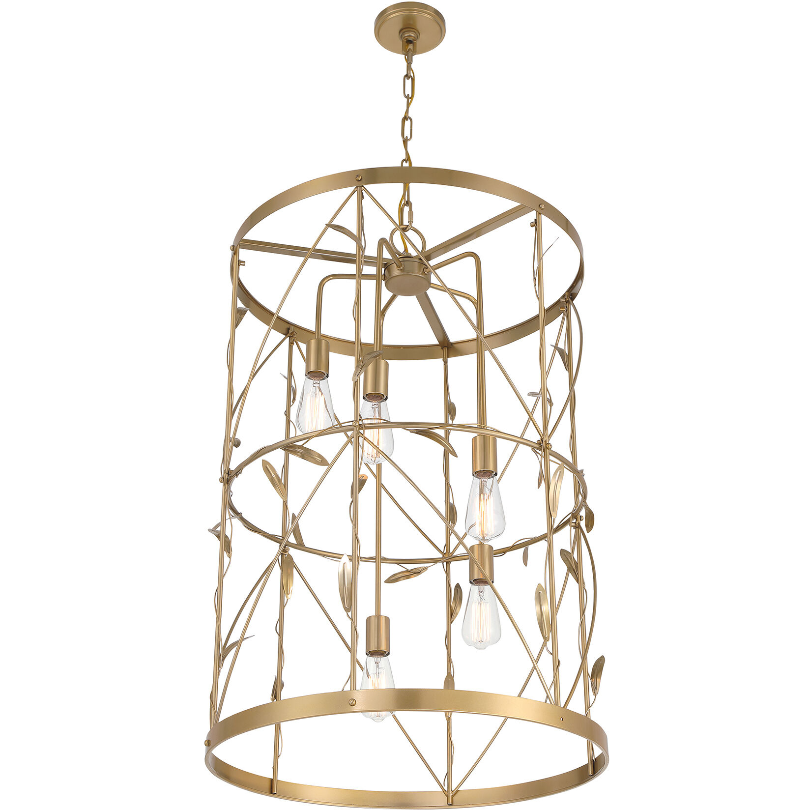 Lexington 5 Light 26 inch Burnished Brass Pendant Ceiling Light