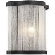 Parkside 1 Light 8 inch Matte Black ADA Wall Sconce Wall Light, Lighting One