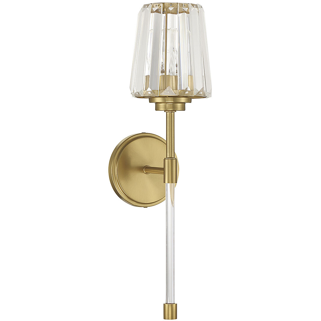Garnet 1 Light 5.5 inch Warm Brass Wall Sconce Wall Light