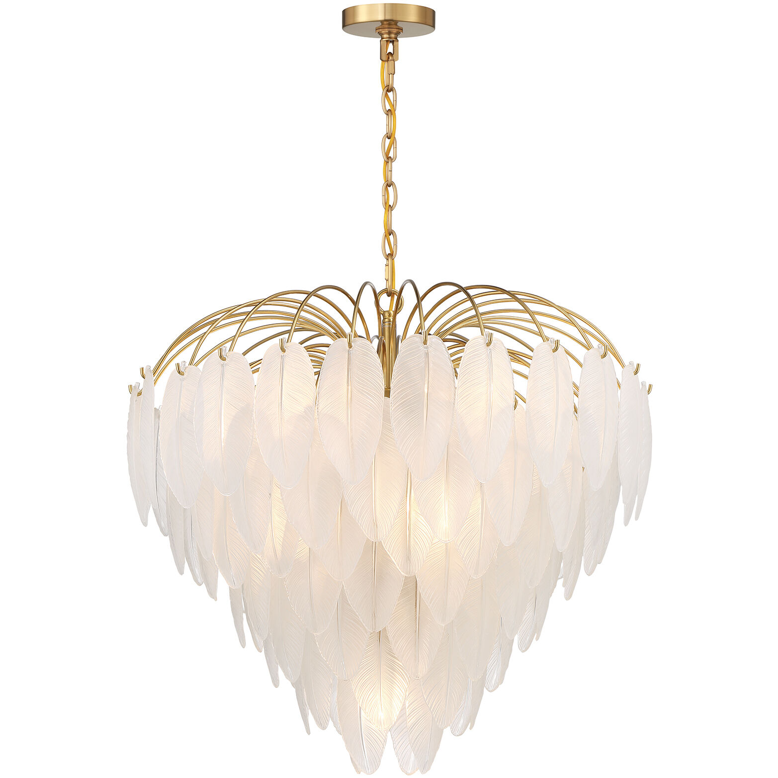 Boa 9 Light 27 inch Warm Brass Chandelier Ceiling Light