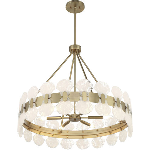 Bancroft 6 Light 30 inch Noble Brass Chandelier Ceiling Light