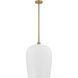 Livingston 1 Light 16 inch Warm Brass Pendant Ceiling Light