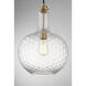 Kantor 1 Light 11 inch Warm Brass Pendant Ceiling Light, Lighting One