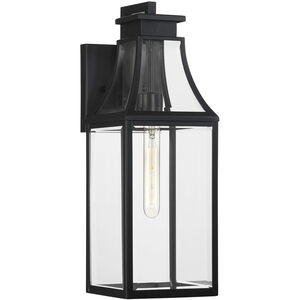 Emery 1 Light 20 inch Matte Black Outdoor Wall Lantern