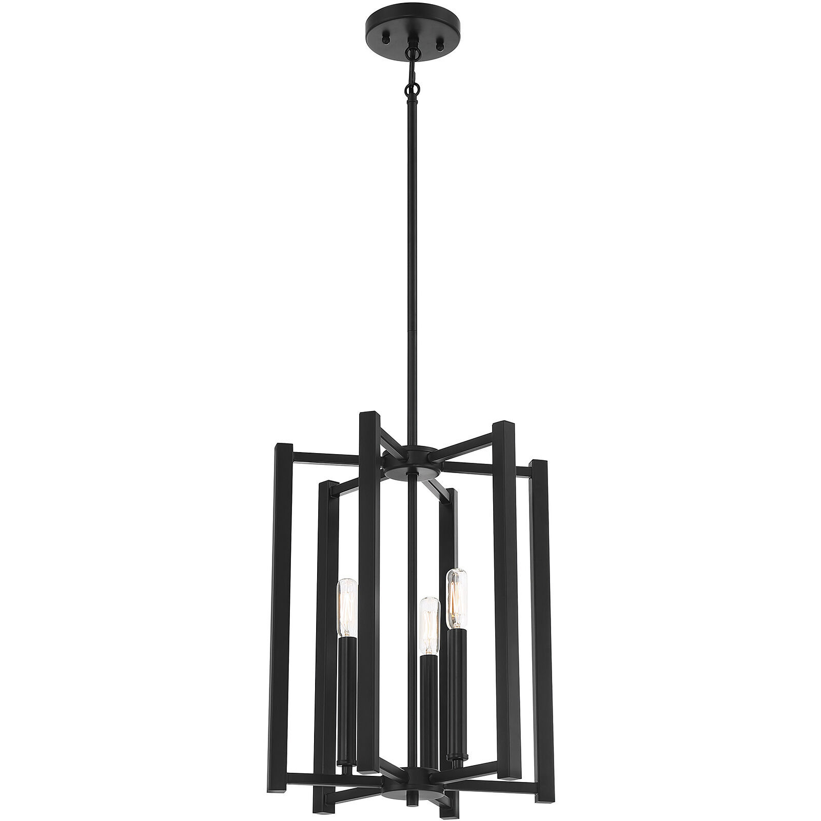 Benson 3 Light 13 inch Matte Black Pendant Ceiling Light, Essentials