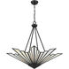 Rivage 4 Light 36 inch Matte Black Pendant Ceiling Light