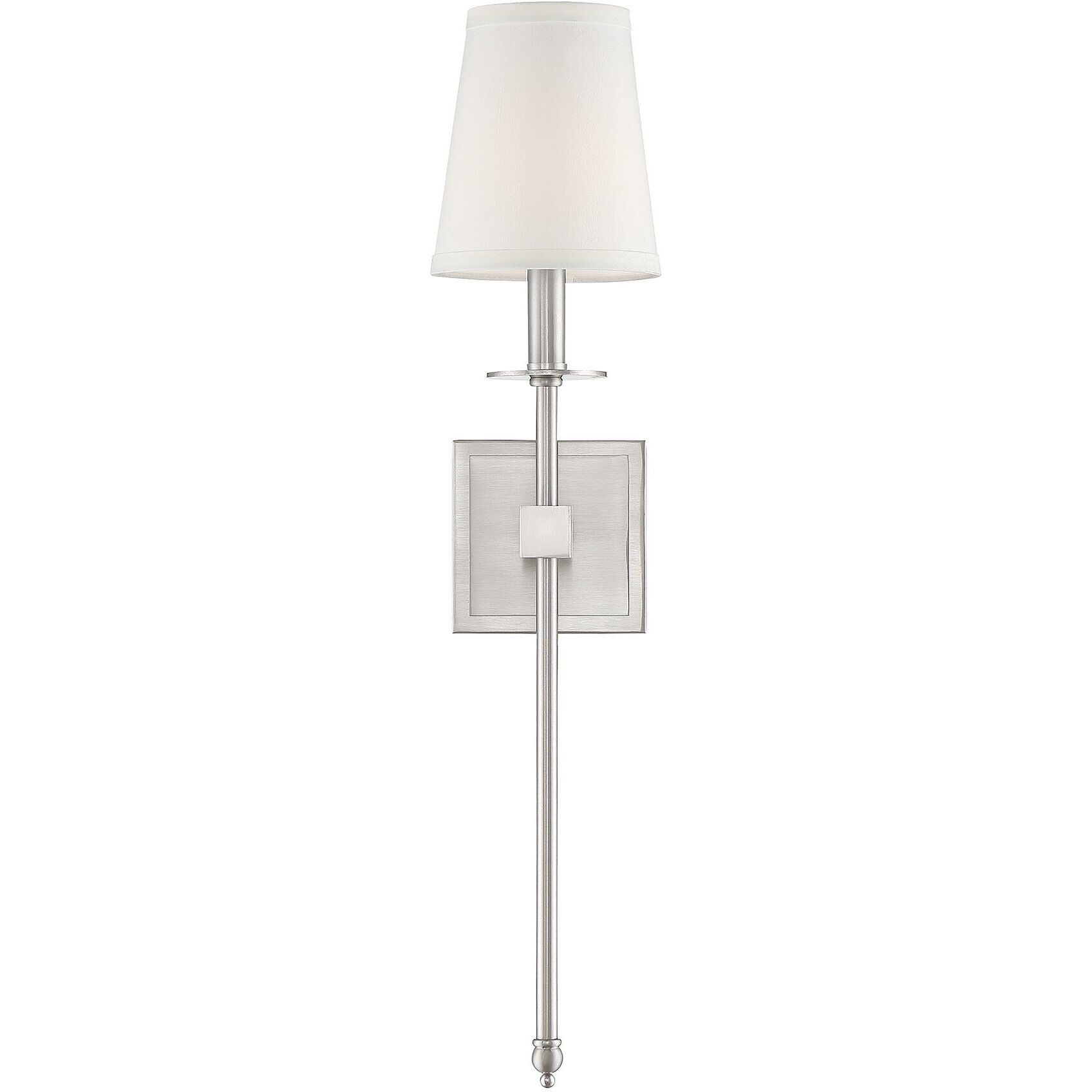 Monroe 1 Light 5 inch Satin Nickel Wall Sconce Wall Light, Essentials