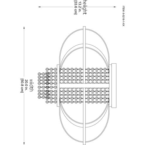 Idlewild 1 Light 20 inch Warm Brass Flush Mount Ceiling Light